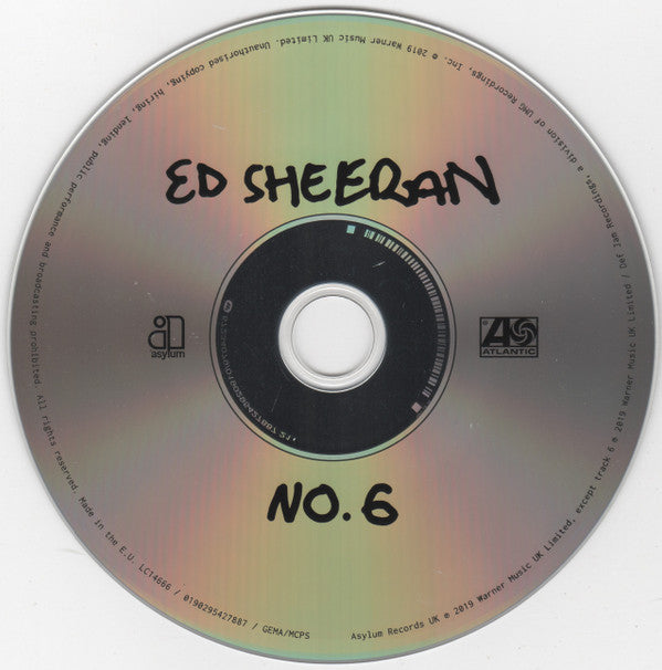 Ed Sheeran : No.6 Collaborations Project (CD, Album)