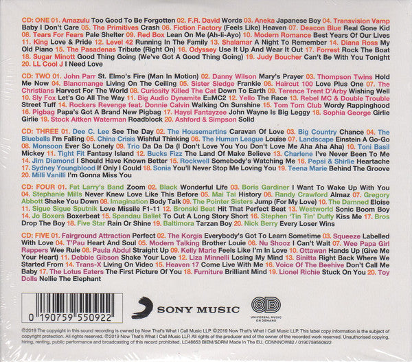 Various : Now 100 Hits Forgotten 80s (5xCD, Comp, Dig)