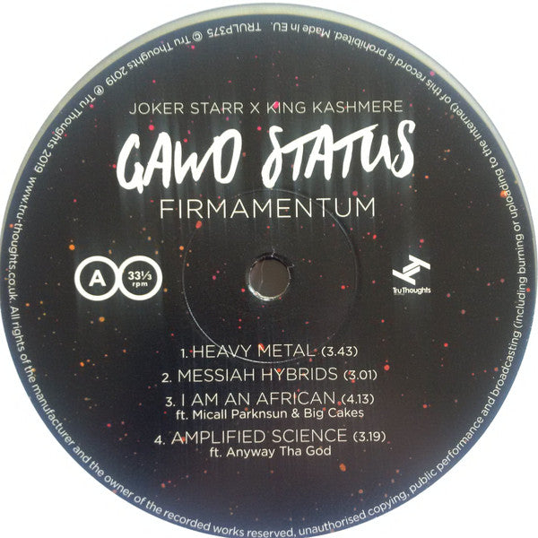 Gawd Status : Firmamentum (LP, Ltd, Num)