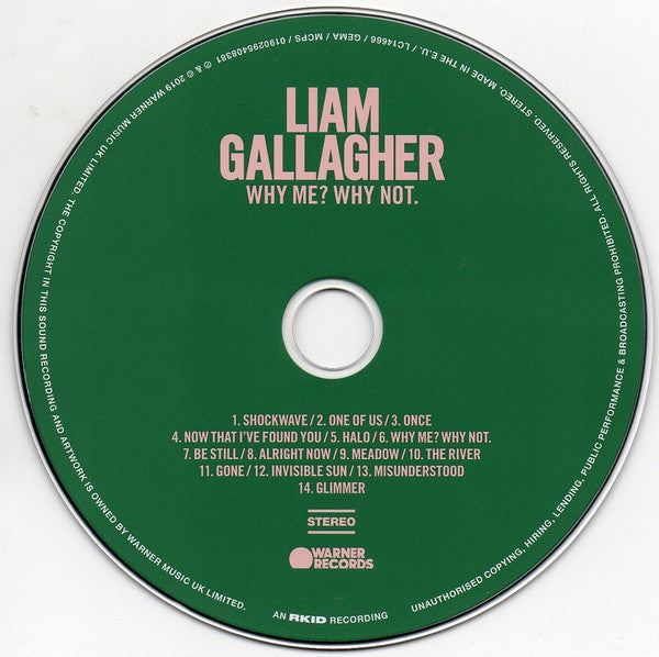 Liam Gallagher : Why Me? Why Not. (CD, Dlx)