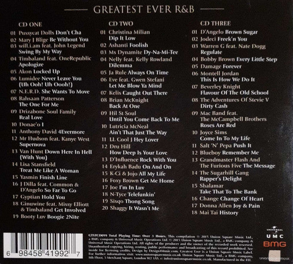 Various : Greatest Ever! R&B (The Definitive Collection) (3xCD, Comp + Box)