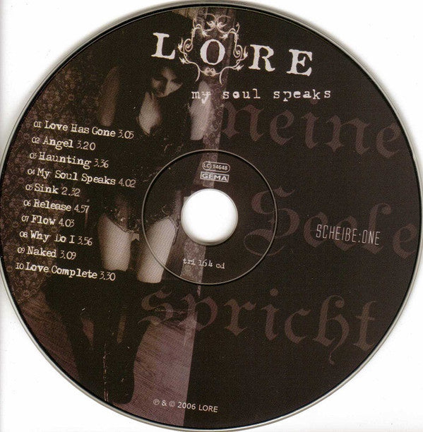 Lore : My Soul Speaks (2xCD, Album, Ltd, Dig)