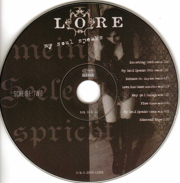 Lore : My Soul Speaks (2xCD, Album, Ltd, Dig)