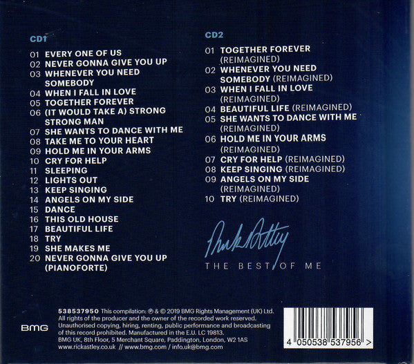 Rick Astley : The Best Of Me (2xCD, Comp, Dlx, Dig)