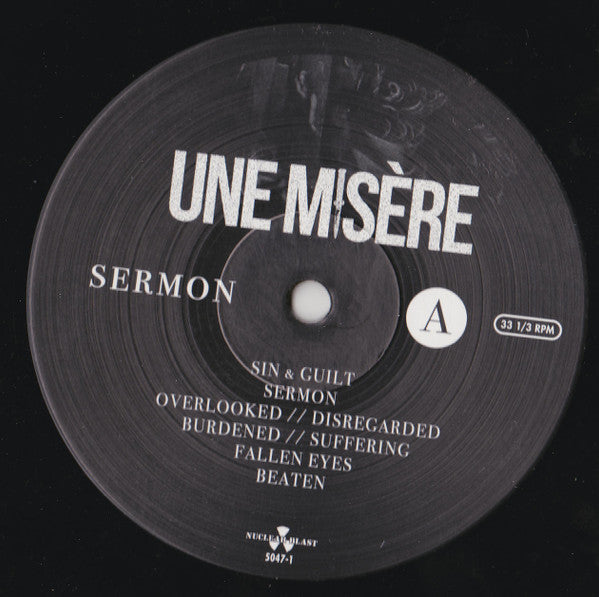 Une Misère : Sermon (LP, Album, Ltd, Bla)