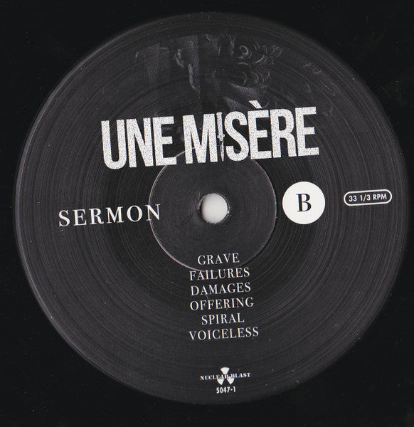 Une Misère : Sermon (LP, Album, Ltd, Bla)