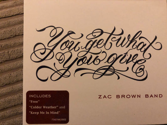 Zac Brown Band : You Get What You Give (CD, Album)