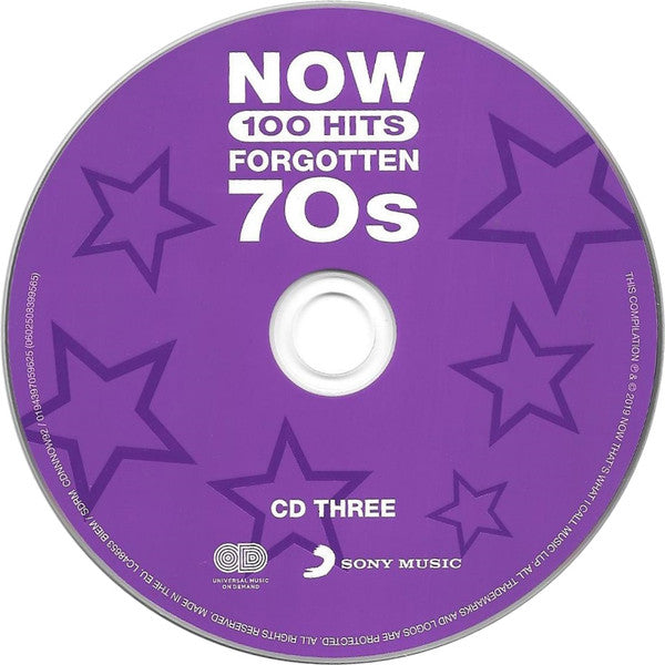 Various : Now 100 Hits Forgotten 70s (5xCD, Comp, Dig)