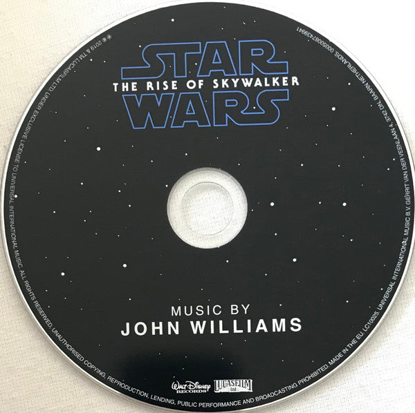 John Williams (4) : Star Wars: The Rise Of Skywalker (Original Motion Picture Soundtrack) (CD, Album)