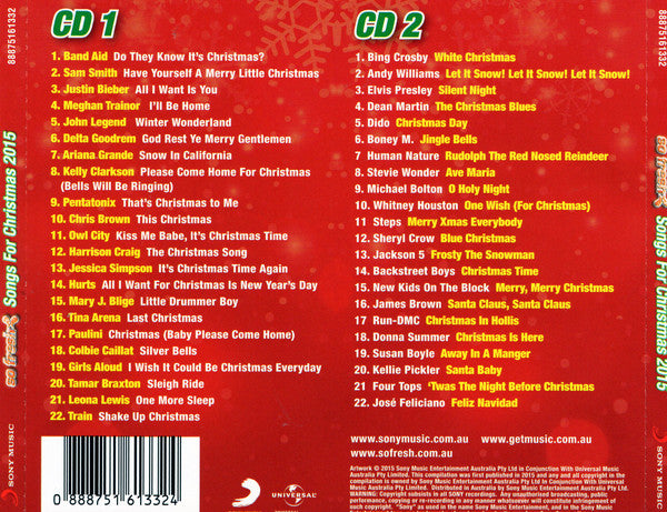 Various : So Fresh: Songs For Christmas 2015 (2xCD, Comp)