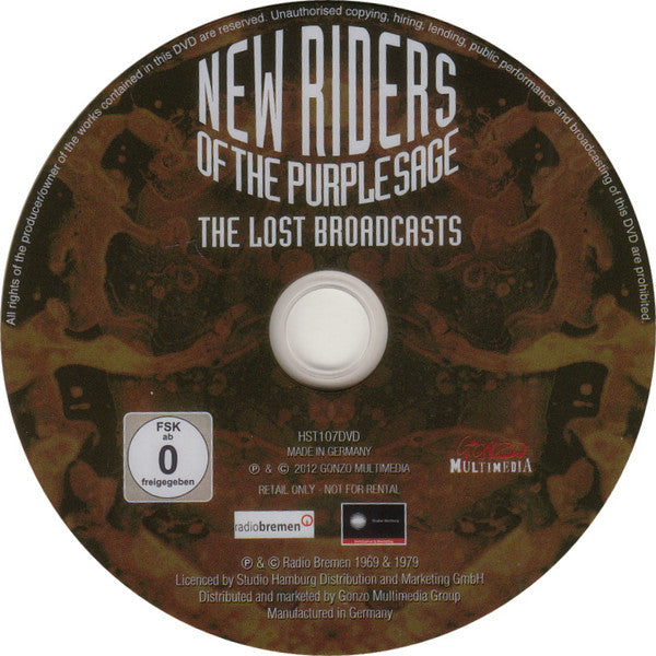 New Riders Of The Purple Sage : The Lost Broadcasts (DVD-V, NTSC)