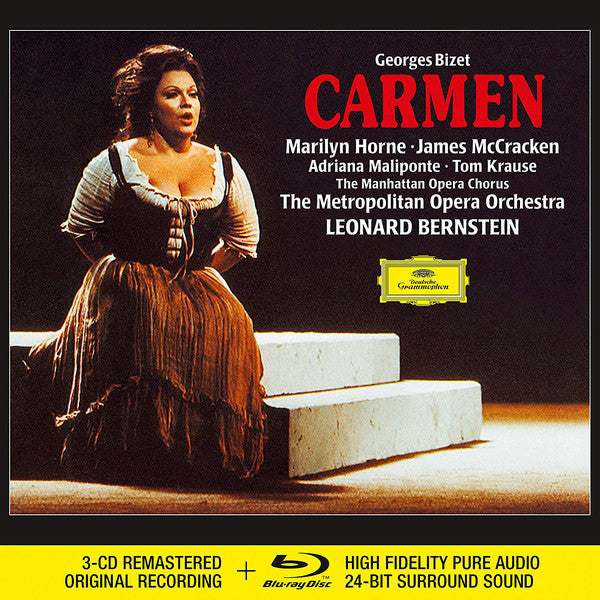 Georges Bizet / Leonard Bernstein / The Metropolitan Opera House Orchestra : Carmen (3xCD, RM + Blu-ray, Blu-ray-A, Quad, RM + Box, Ltd)