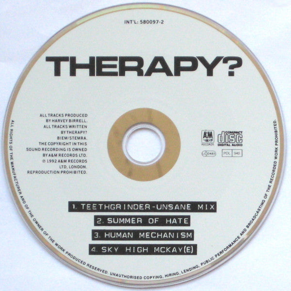 Therapy? : Teethgrinder (CD, Single)