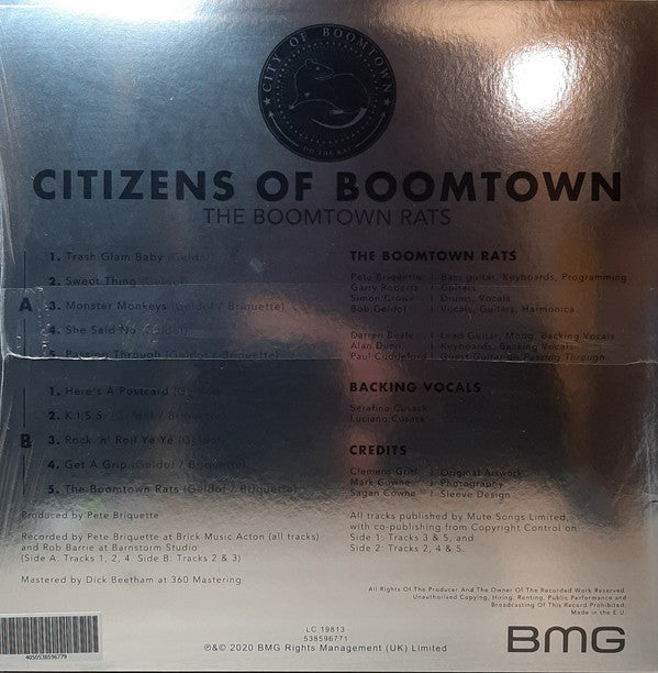 The Boomtown Rats : Citizens Of Boomtown (LP, Album, Ltd, Gol)