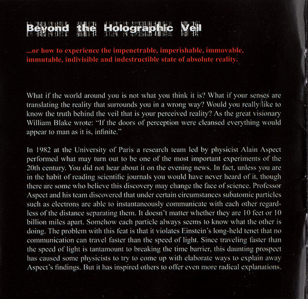 J21 : Beyond The Holographic Veil (CD)