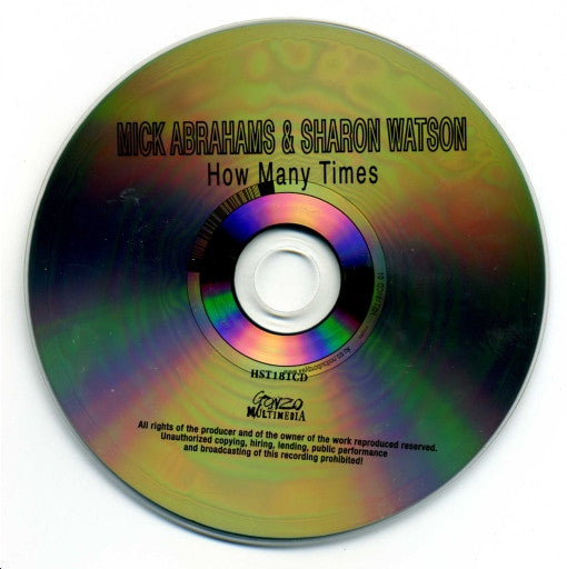 Mick Abrahams & Sharon Watson : How Many Times (CD, Album)