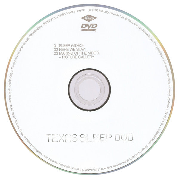 Texas : Sleep (DVD, Single, PAL)