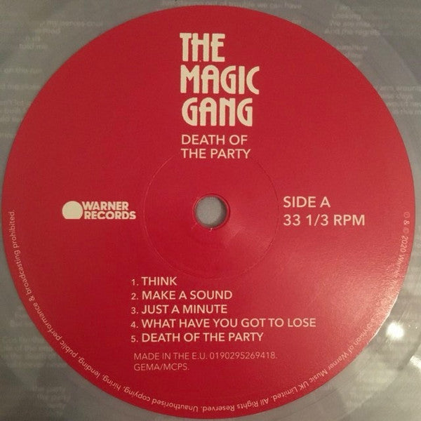 The Magic Gang : Death Of The Party (LP, Album, Ltd, Cle)