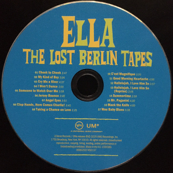 Ella Fitzgerald : The Lost Berlin Tapes (CD, Album, Pap)