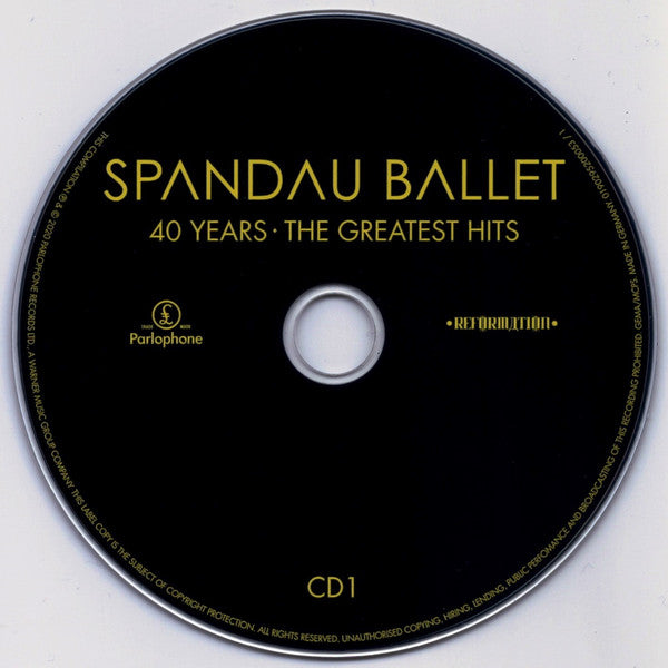 Spandau Ballet : 40 Years: The Greatest Hits (3xCD, Comp)