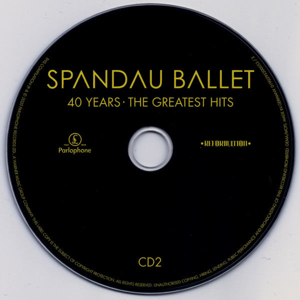 Spandau Ballet : 40 Years: The Greatest Hits (3xCD, Comp)