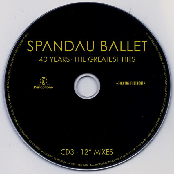 Spandau Ballet : 40 Years: The Greatest Hits (3xCD, Comp)