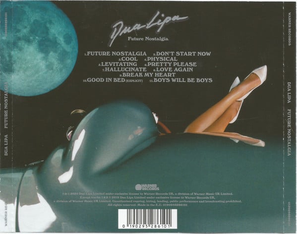 Dua Lipa : Future Nostalgia (CD, Album, Jew)