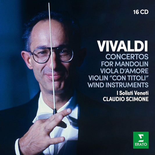 Vivaldi* - I Solisti Veneti, Claudio Scimone : Concertos For Mandolin, Viola D'amore, Violin "Con Titoli", Wind Instruments (16xCD, RM + Box, Comp)