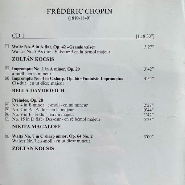 Chopin* : The Best Of Chopin (2xCD, Comp, RM)