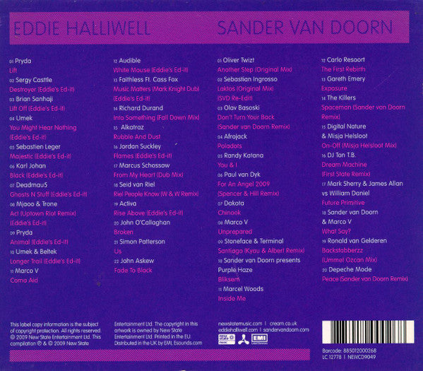 Eddie Halliwell / Sander van Doorn : Cream Ibiza (2xCD, Mixed)