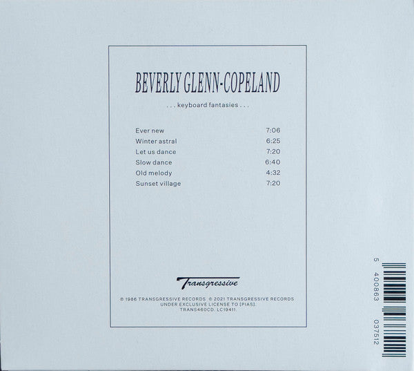 Beverly Glenn-Copeland : ...Keyboard Fantasies... (CD, Album, RE, RM)