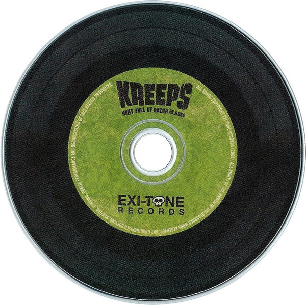 Kreeps : Belly Full Of Razor Blades (CD, Ltd)