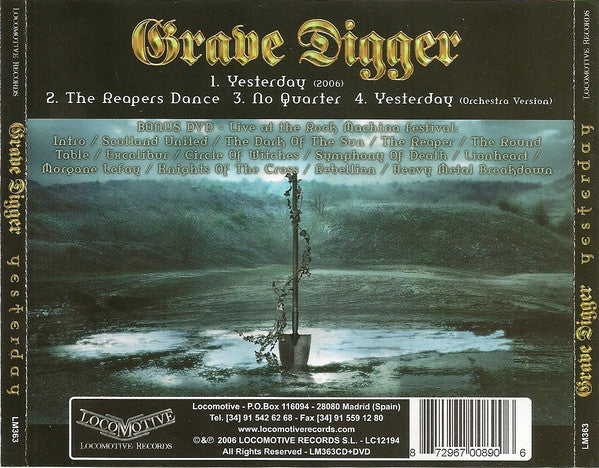 Grave Digger (2) : Yesterday (CD, EP + DVD-V)