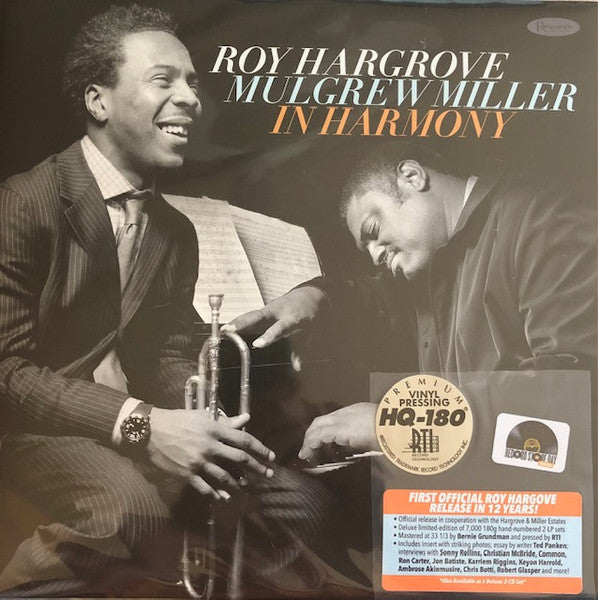 Roy Hargrove, Mulgrew Miller : In Harmony (2xLP, RSD, Ltd, Num)