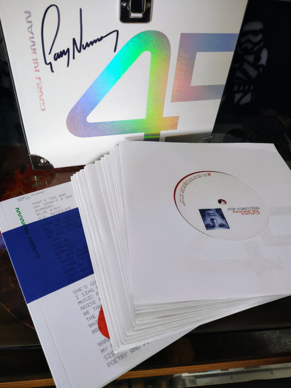 Gary Numan : 45x15 The Singles Collection 1978-1983 (Box, Comp, Ltd, Num + 2x7", Single, RE, Red + 7x7")