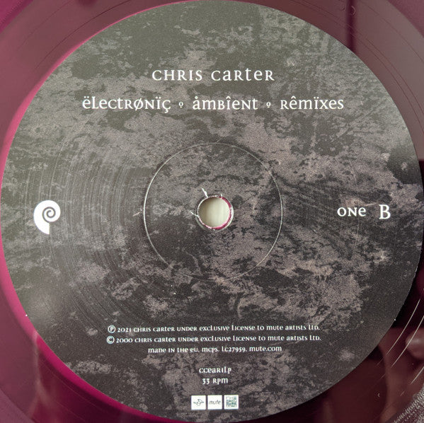 Chris Carter (2) : Electronic Ambient Remixes One (2xLP, Album, Ltd, Tra)