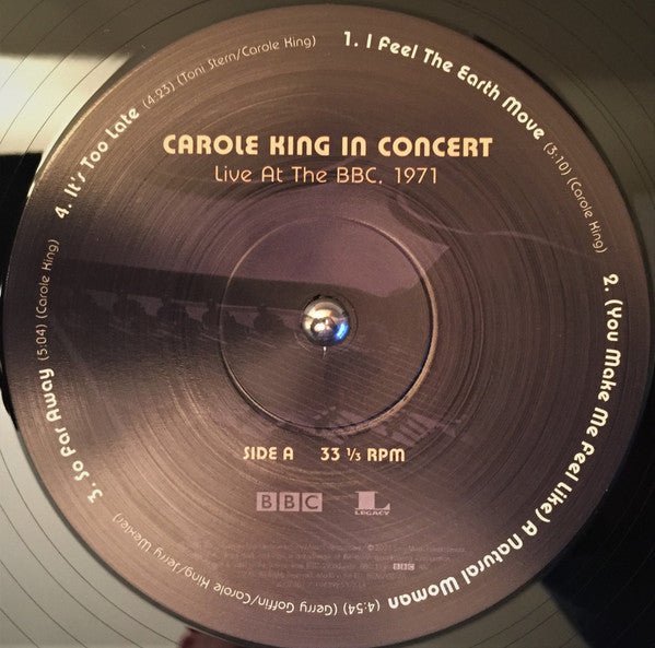 Carole King : In Concert (Live At The BBC, 1971) (LP, RSD, Ltd)