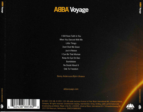 ABBA : Voyage (CD, Album)