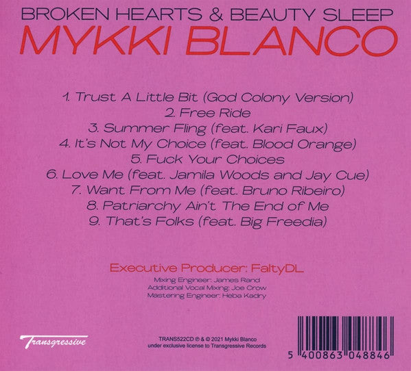 Mykki Blanco : Broken Hearts & Beauty Sleep (CD, Album)