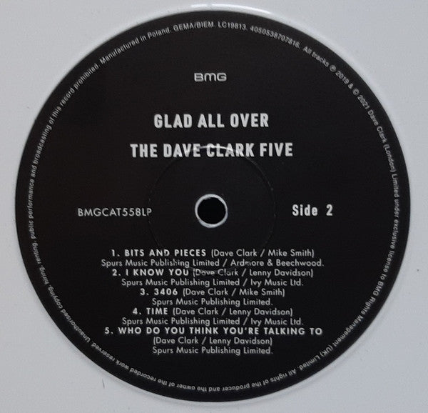 The Dave Clark Five : Glad All Over (LP, Album, Ltd, RE, RM, Whi)