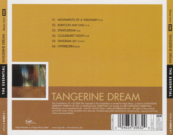 Tangerine Dream : The Essential Tangerine Dream (CD, Comp, RM)