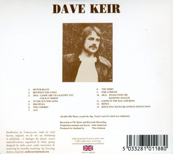 Dave Keir : Dave Keir (CD, Album, Ltd, RE, RM)