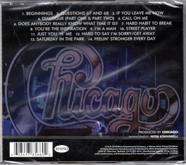 Chicago (2) : Greatest Hits Live (CD, Album)