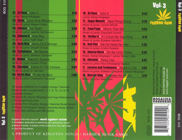 Various : Reggae Now Vol. 3 (CD, Comp)