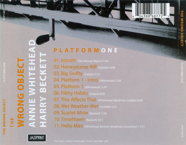 The Wrong Object featuring Annie Whitehead • Harry Beckett : Platform One (CD, Album)