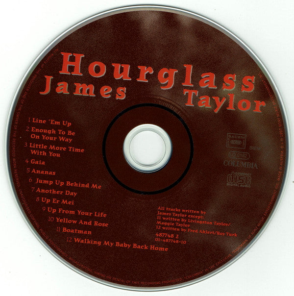 James Taylor (2) : Hourglass (CD, Album, RE)