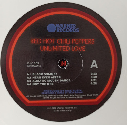 Red Hot Chili Peppers : Unlimited Love (2xLP, Album, Ltd, Whi)