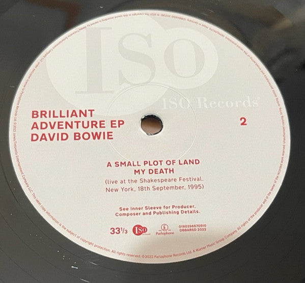 David Bowie : Brilliant Adventure EP (12", EP, RSD, Ltd)