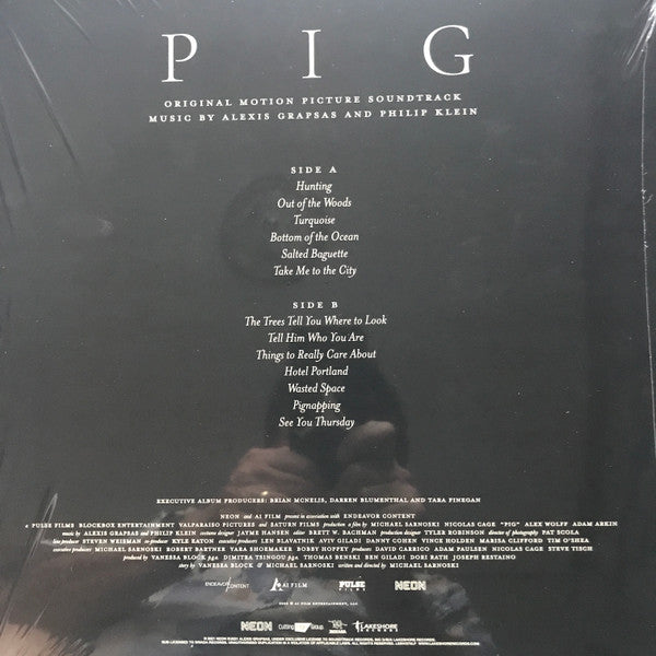 Alexis Grapsas And Philip Klein : Pig (Original Motion Picture Soundtrack) (LP, Album, Ltd, Pin)