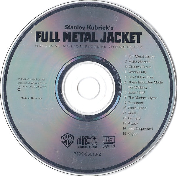 Various : Stanley Kubrick's Full Metal Jacket - Original Motion Picture Soundtrack (CD, Comp)